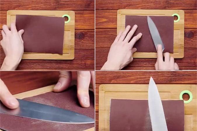 [Mẹo 2022] Cách mài dao, kéo bằng giấy nhám